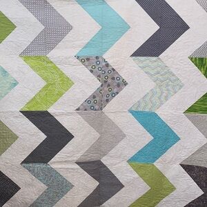 Handmade Chevron Quilt